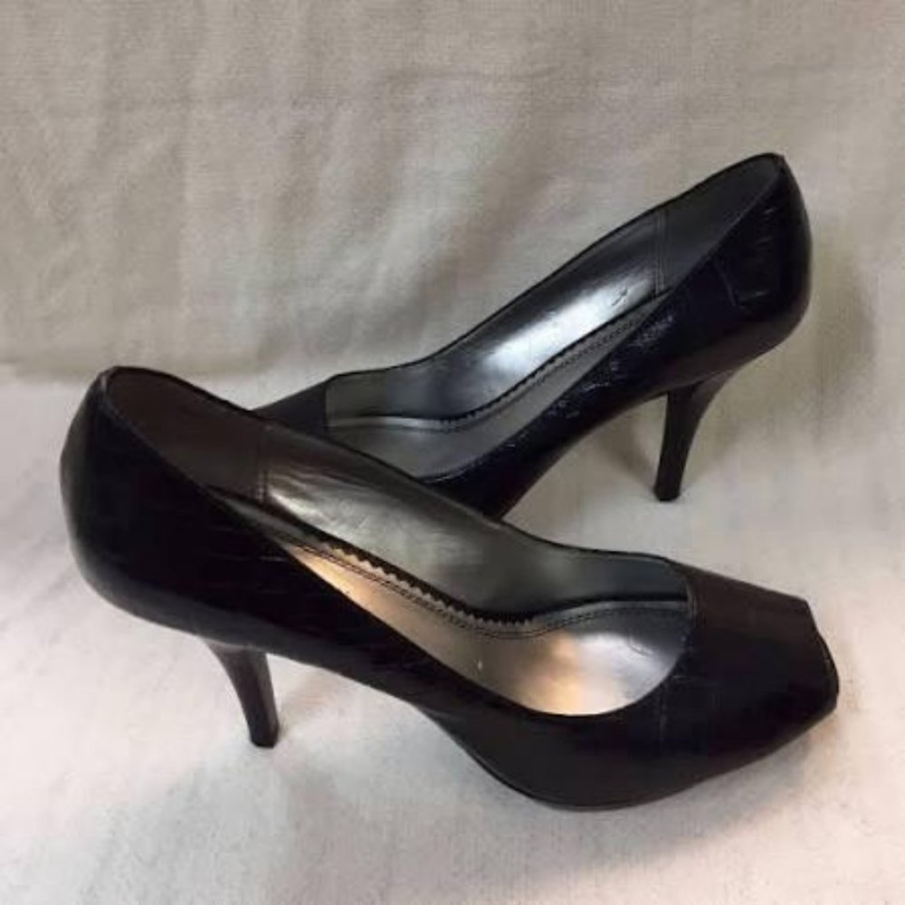 Anne Klein Peep Toe pumps - black size 8